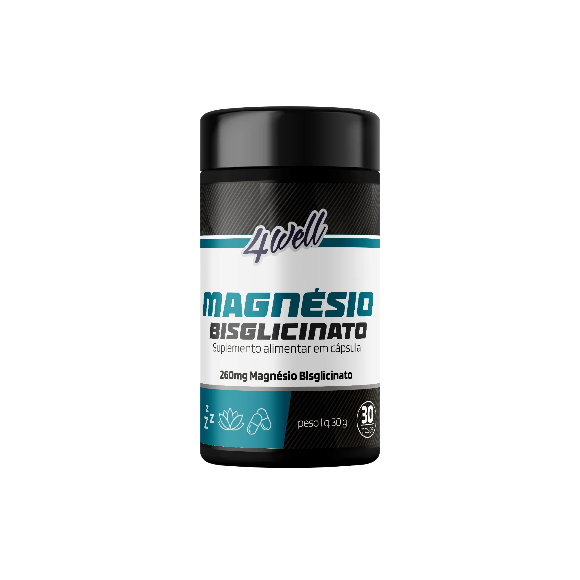 Magnésio Bisglicinato 4Well — 60 cápsulas
