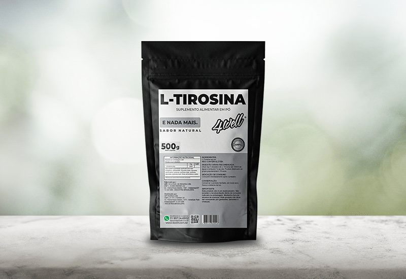 Novo Lançamento: Potencialize Seu Foco e Bem-Estar com a L-Tirosina 500g da 4Well!
